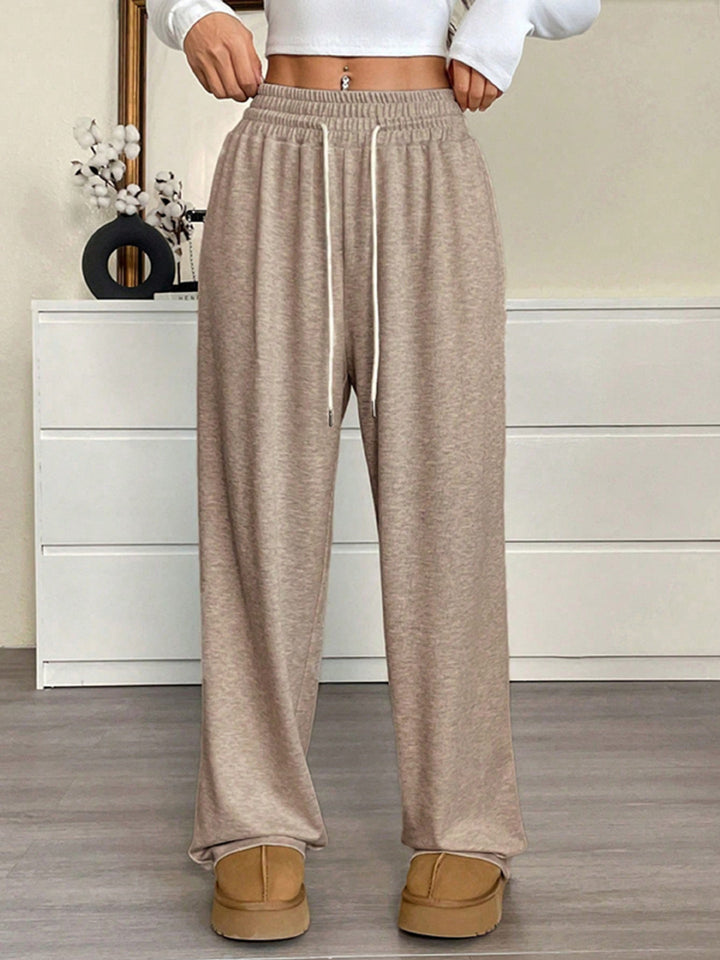 Damen Bequeme Freizeithose mit elastischem Bund Drune