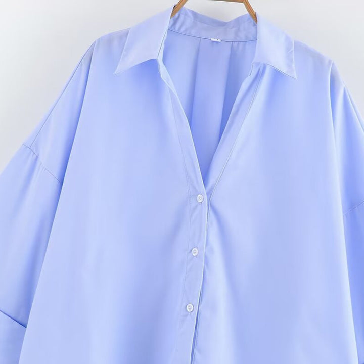 Damen Bluse mit weitem Schnitt und eleganten Ärmeln Drune