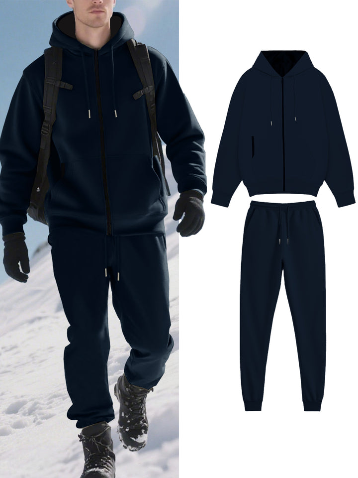 Herren Funktions-Jogginganzug mit warmem Futter und praktischen Taschen Drune