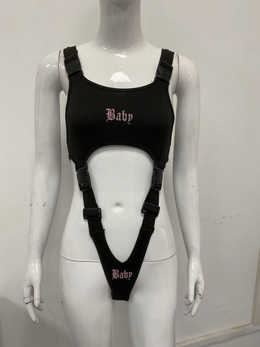 Damen Wickelbody mit einzigartigem Design und verstellbaren Riemen Drune
