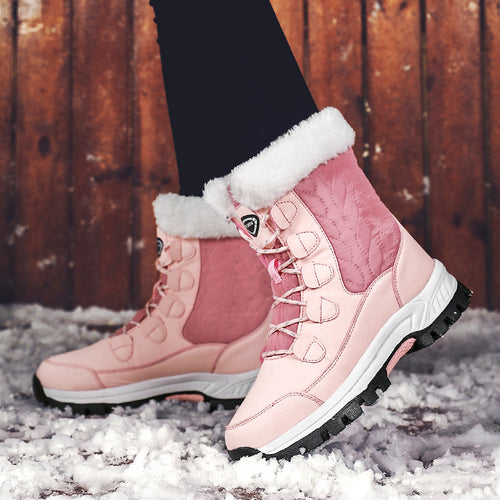 Damen Winterstiefel mit isolierter Fütterung und rutschfester Sohle Drune