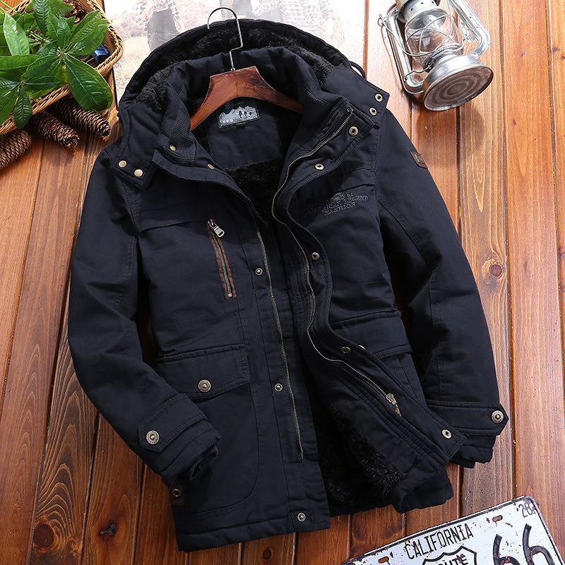 Herren Wetterfeste Winterjacke mit Fleece-Futter Drune