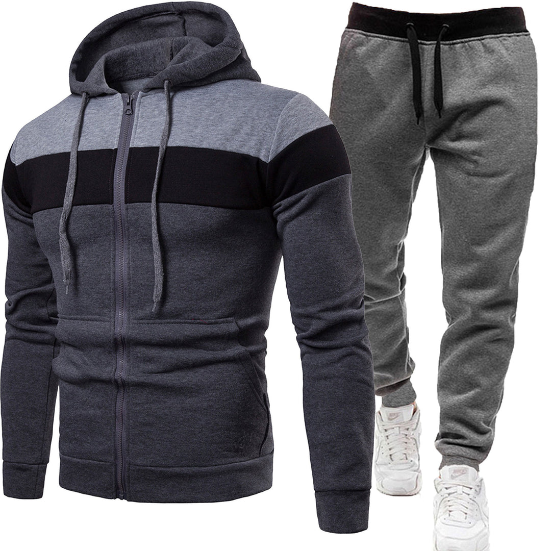 Herren nan zweiteiliges Freizeit-Jogginganzug-Set Drune