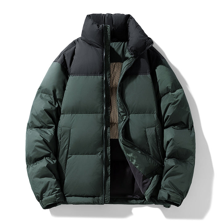 Herren Steppjacke mit hohem Stehkragen und Thermofutter Drune