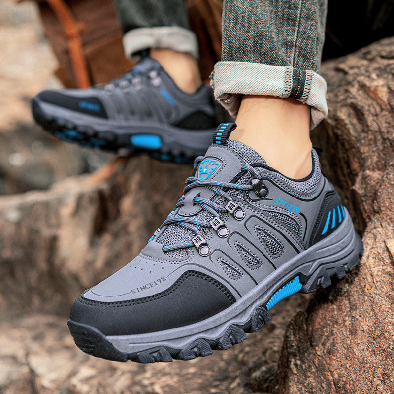 Herren Wanderschuhe mit rutschfester Profilsohle und atmungsaktivem Obermaterial Drune