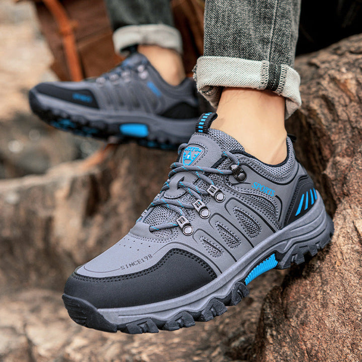 Herren Wanderschuhe mit rutschfester Profilsohle und atmungsaktivem Obermaterial Drune