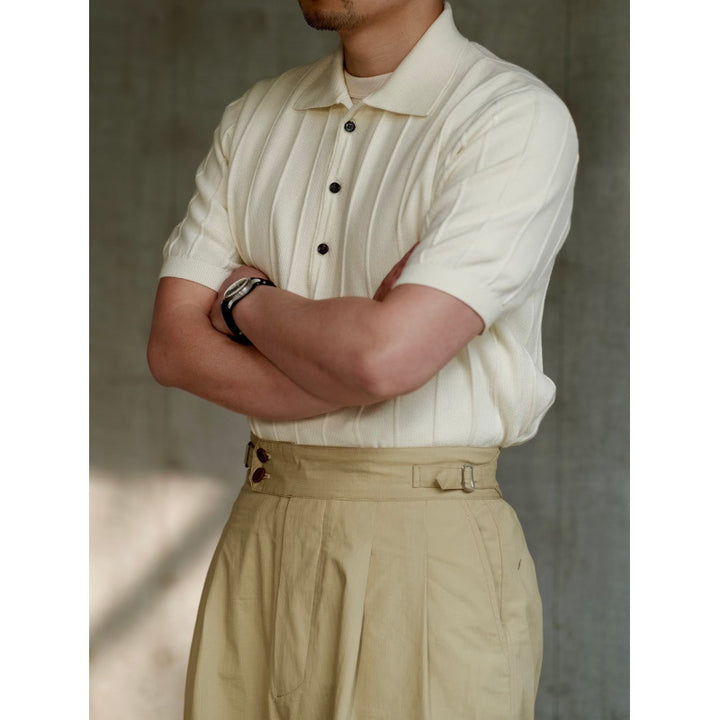 Herren Poloshirt mit strukturiertem Design Drune