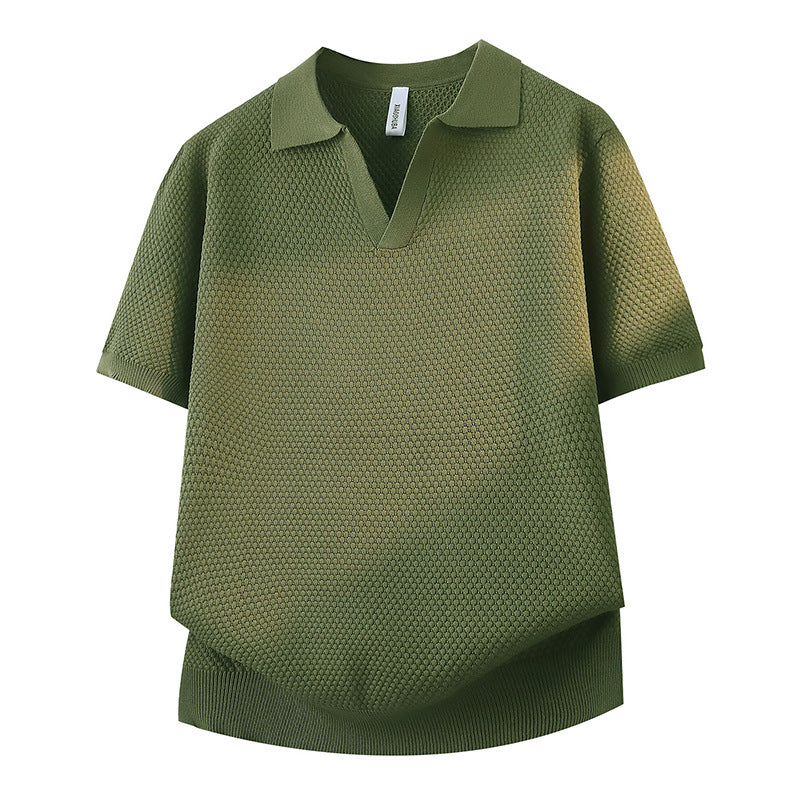 Damen Modisches Strickoberteil mit Halbrohrkragen Drune