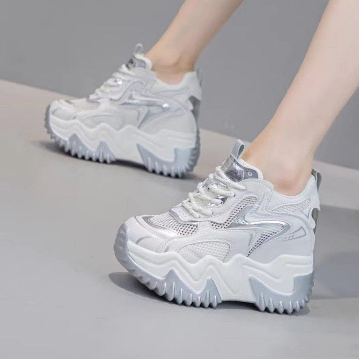 Damen Chunky Sneakers mit luftiger Mesh-Oberfläche und dämpfendem Komfort Drune