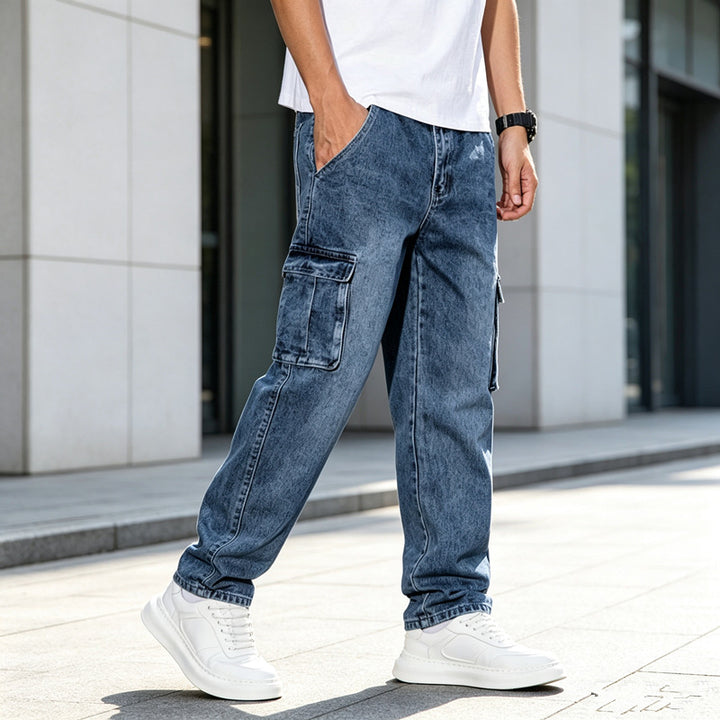 Herren Utility Cargo-Jeans Drune