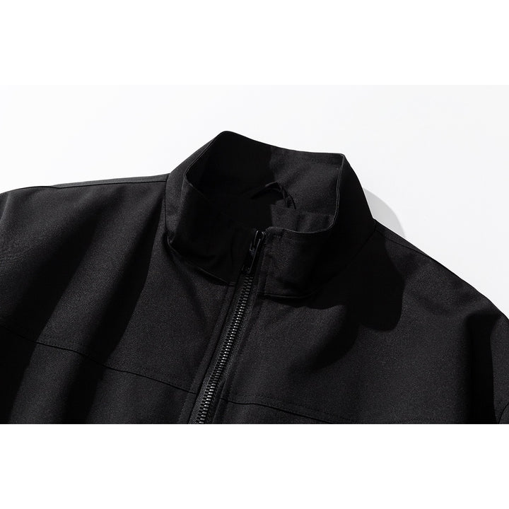 Herren Leichte Oversize-Bomberjacke mit Stehkragen, durchgehendem Reißverschluss und elastischem Saum Drune