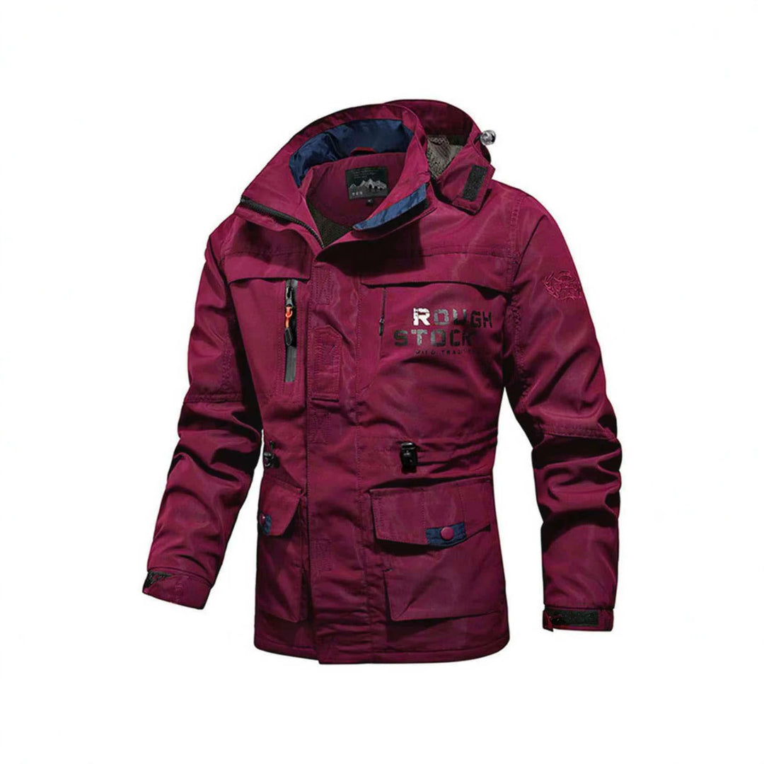 Herren Utility-Fieldparka mit Kapuze, Multifunktions-Taschen und verstellbarem Taillenzug Drune