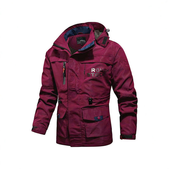 Herren Utility-Fieldparka mit Kapuze, Multifunktions-Taschen und verstellbarem Taillenzug Drune