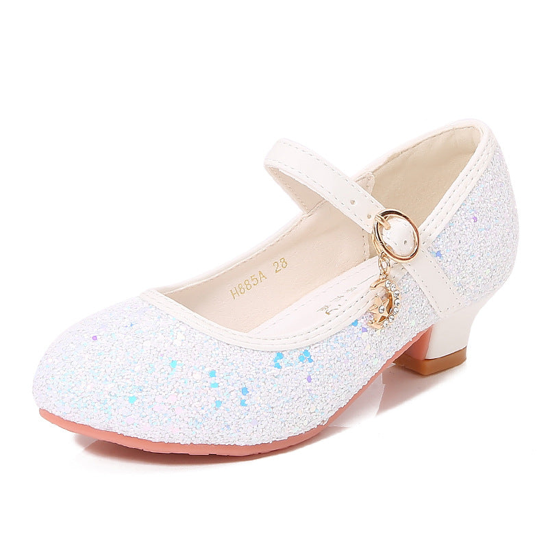 Mädchen Ballerina-Schuhe mit verstellbarem Riemen und Glitzer-Detail Drune