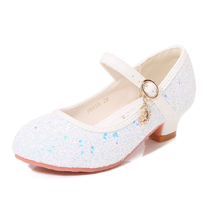 Mädchen Ballerina-Schuhe mit verstellbarem Riemen und Glitzer-Detail Drune