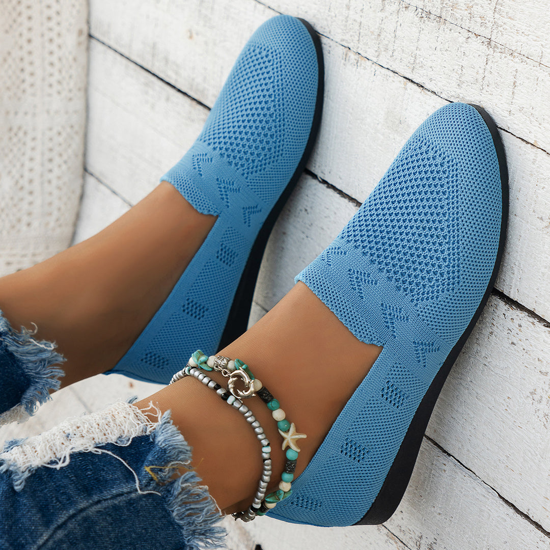 Damen Atmungsaktive Slip-On Espadrilles mit flexiblem Fußbett Drune