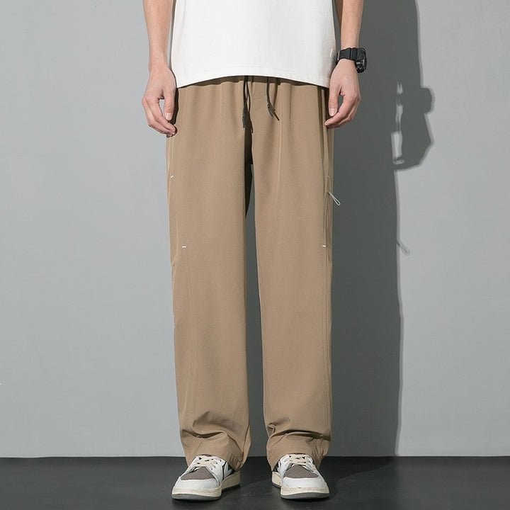 Herren Weite Relaxed-Cargo-Freizeithose mit Tunnelzugbund & Multifunktions‑Taschen Drune