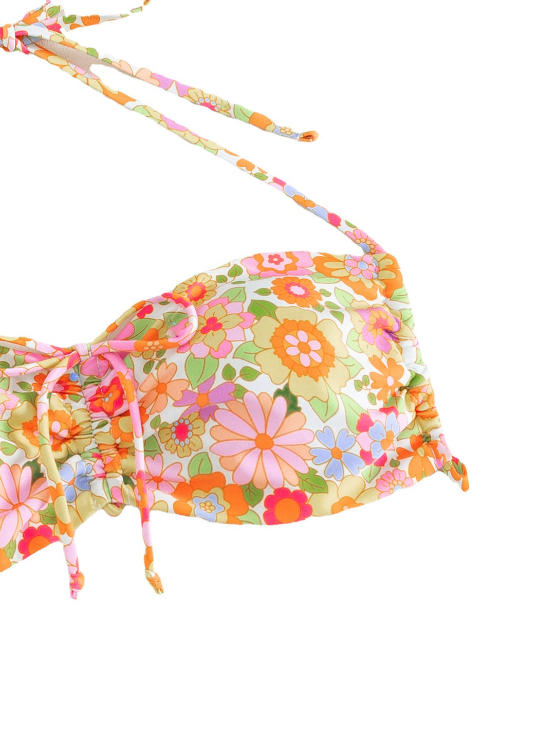 Damen Bandeau-Bikini mit verspieltem Blumendesign Drune