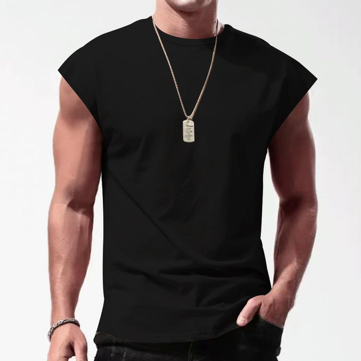 Herren ärmelloses T-Shirt im lässigen Stil mit modernem Schnitt Drune