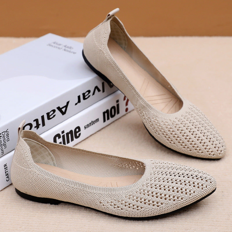 Damen Komfortable Ballerinas mit atmungsaktiver Netzstruktur und weichem Innenfutter Drune
