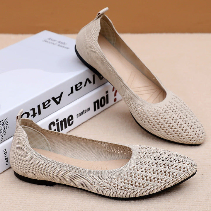Damen Komfortable Ballerinas mit atmungsaktiver Netzstruktur und weichem Innenfutter Drune