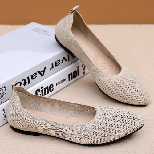Damen Komfortable Ballerinas mit atmungsaktiver Netzstruktur und weichem Innenfutter Drune