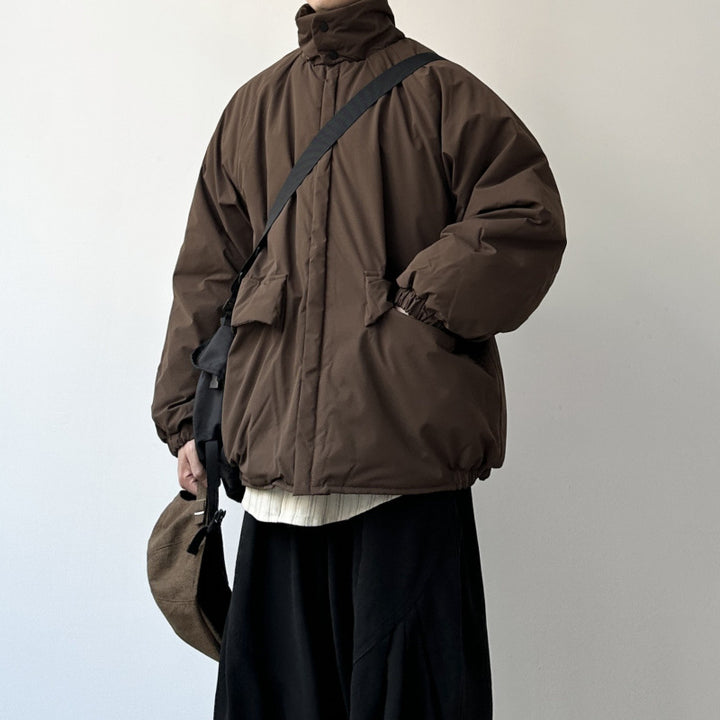 Herren Modische Wattierte Jacke Drune