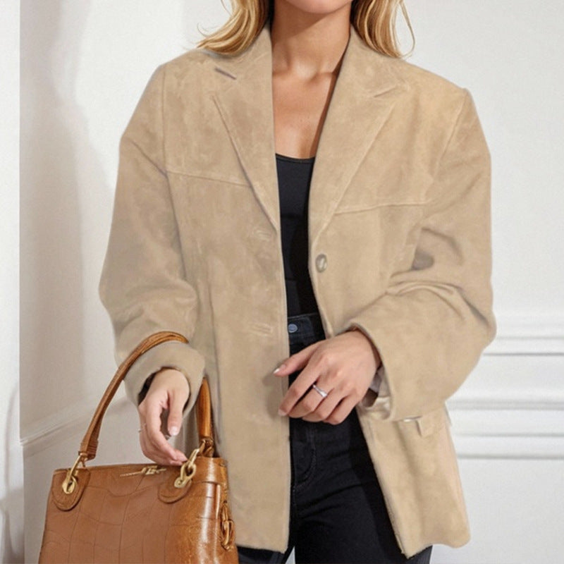 Damen Blazerjacke aus weich strukturierter Mikrofaser Drune