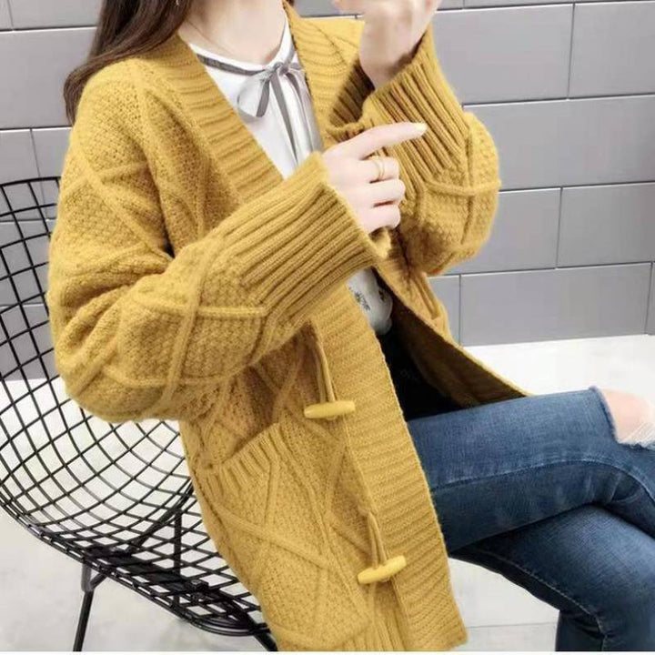 Damen Strickcardigan mit Zopf- und Strukturdesign Drune