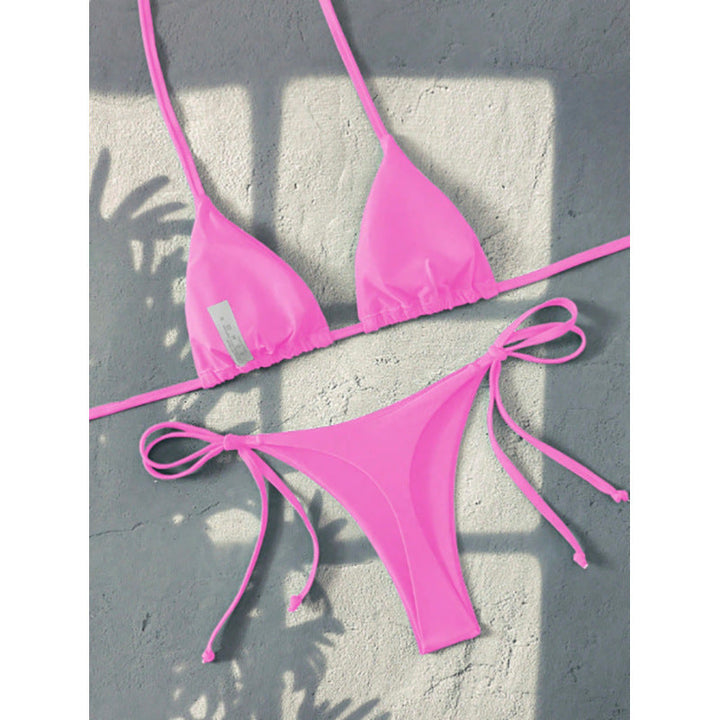 Damen Spaghetti-Träger-Bikini Set Drune