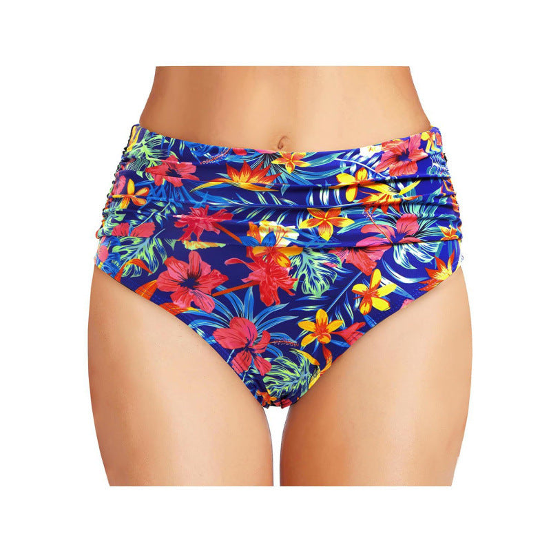 Damen Hochgeschnittene Bikinihose mit eleganter Raffung Drune