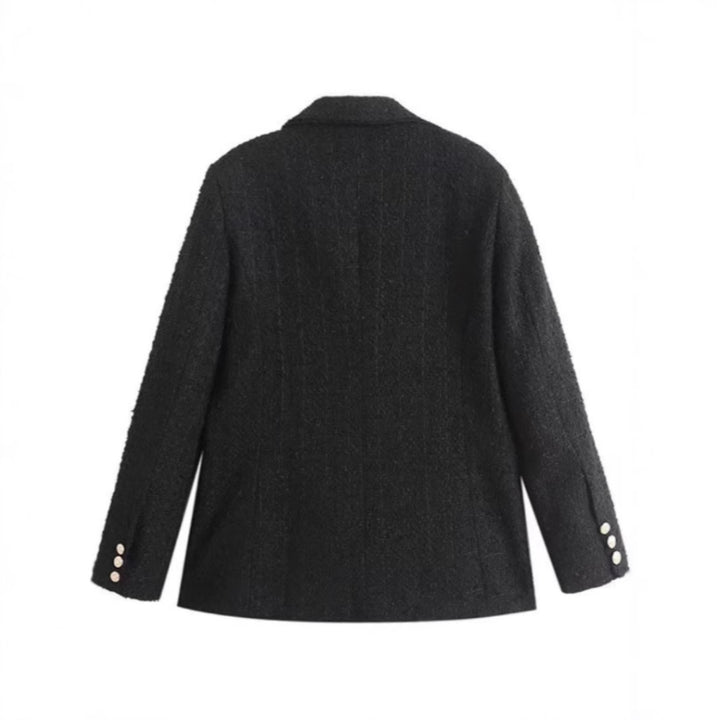 Damen Tweed Blazerjacke mit doppelter Knopfleiste und elegantem Schnitt Drune