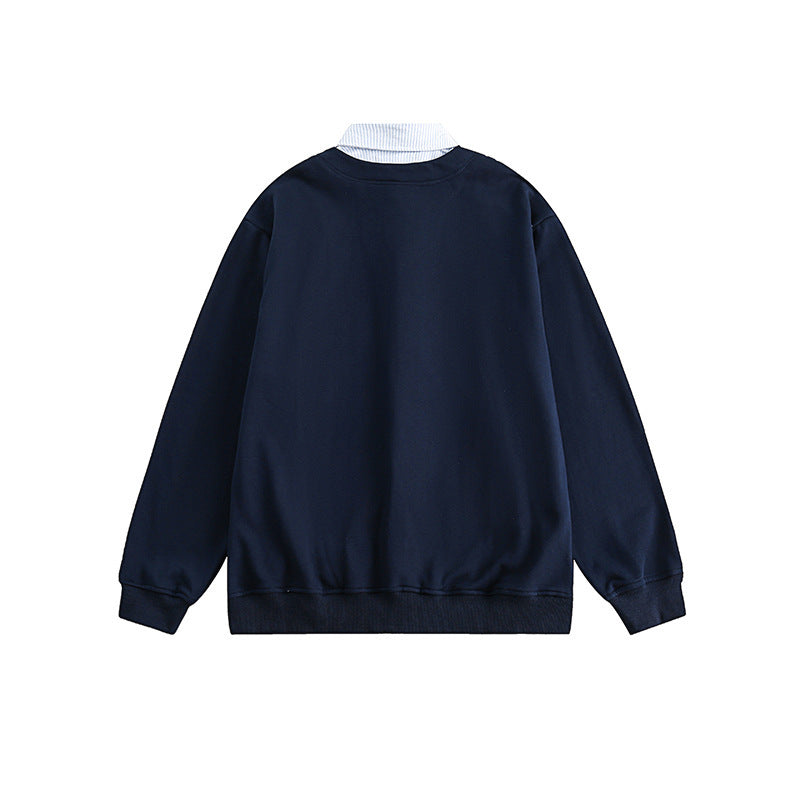 Herren Strickcardigan im Oversize‑Sweat‑Stil mit V‑Ausschnitt und Knopfleiste Drune
