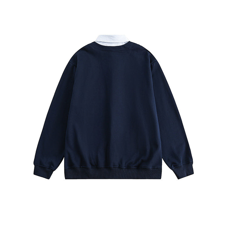 Herren Strickcardigan im Oversize‑Sweat‑Stil mit V‑Ausschnitt und Knopfleiste Drune