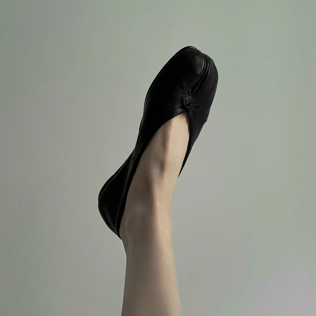 Damen zeitgenössische Split-Toe Ballerinas Drune