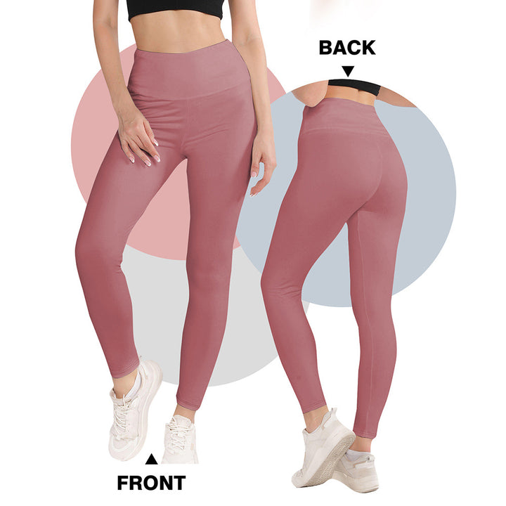 Damen Hochwertige Sportleggings mit seamless Design und hohem Bund Drune