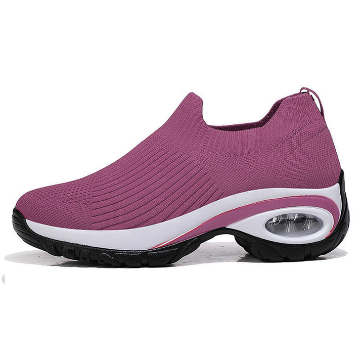 Damen Strick-Sockensneaker mit Luftpolster-Keilsohle Drune