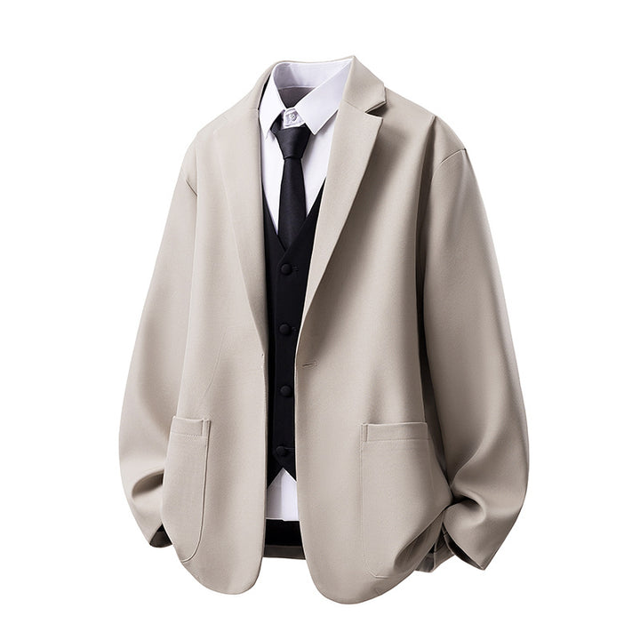 Herren Oversize-Sakko-Jacke mit legerer Overshirt-Silhouette Drune