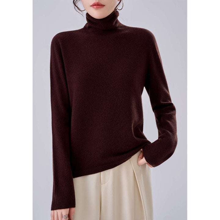 Damen Leichter Kaschmir-Mix Rollkragenpullover mit feinem Soft-Finish und schmaler Silhouette Drune