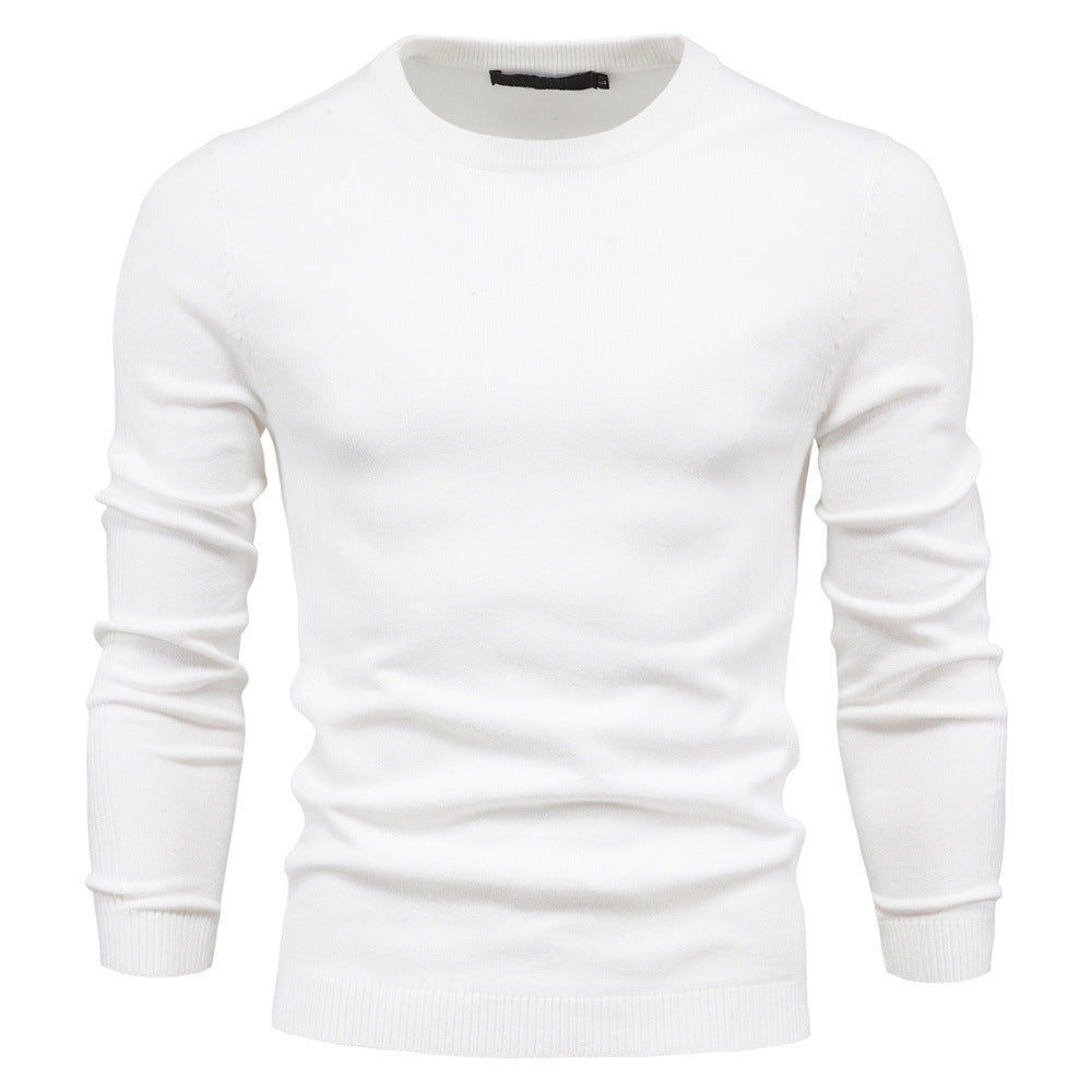 Herren Rundhals Pullover aus hochwertiger Baumwolle Drune