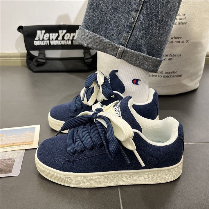 Damen Sportliche Sneakers mit Knotenschnürung und flexiblem Obermaterial Drune
