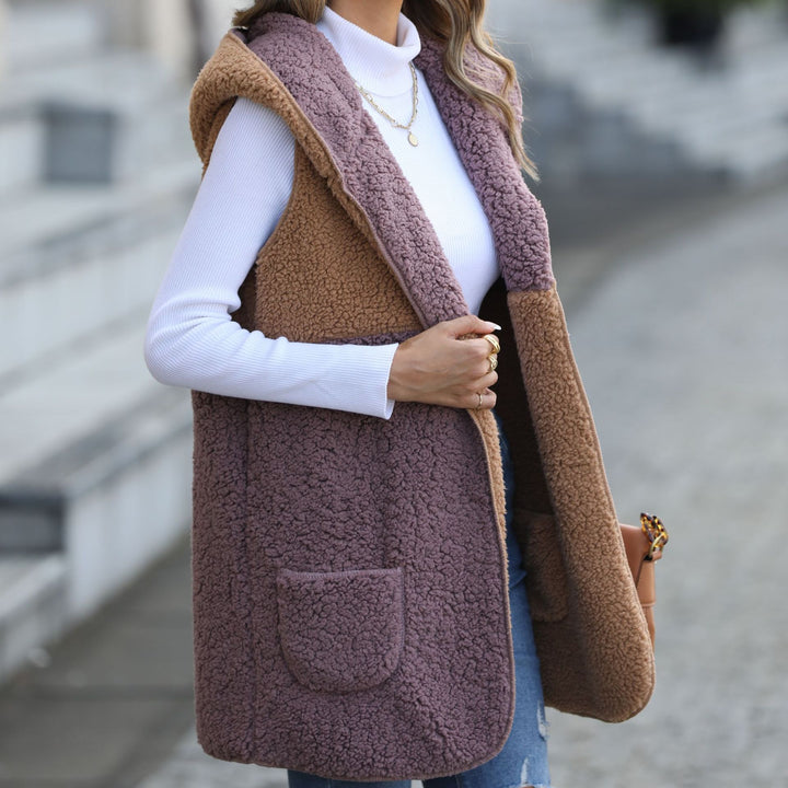 Damen Wende-Weste aus kuscheligem Fleece mit großen Taschen Drune