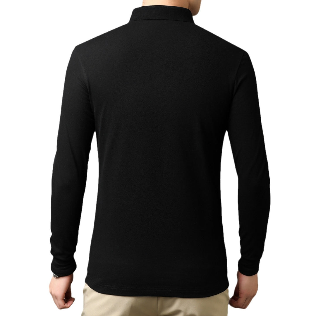 Herren Langarm-Polohemd aus hochwertiger Baumwollmischung mit atmungsaktiver Technologie Drune