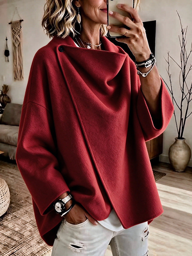 Damen Stilvolle Oversized Jacke Drune
