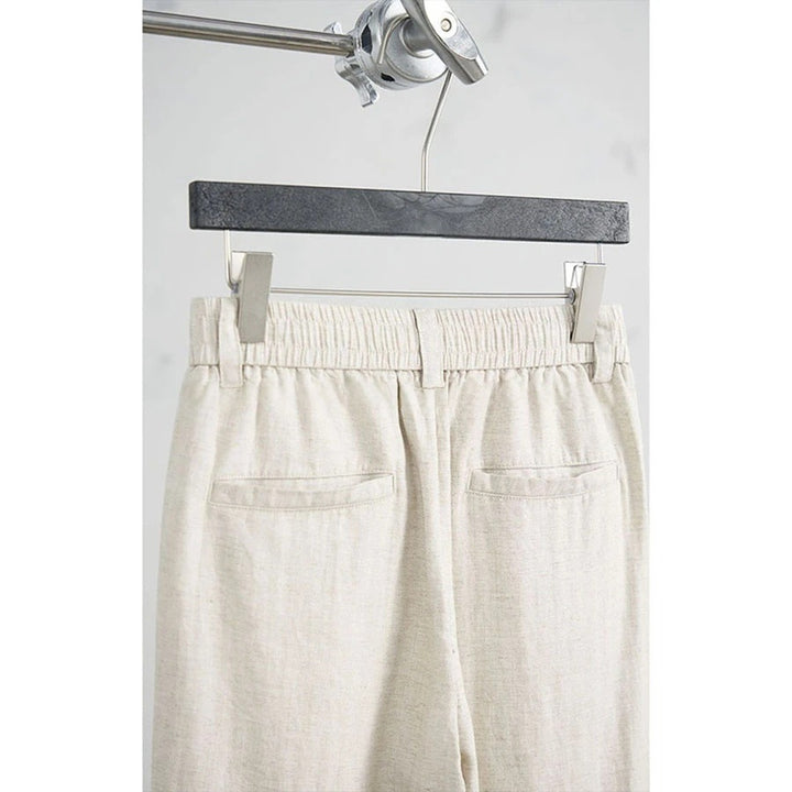 Damen Weitgeschnittene Leinenhose Drune