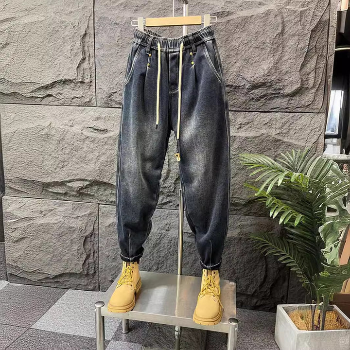 Herren Modische Ripped Jeans mit kreativen Patches Drune 1788342369