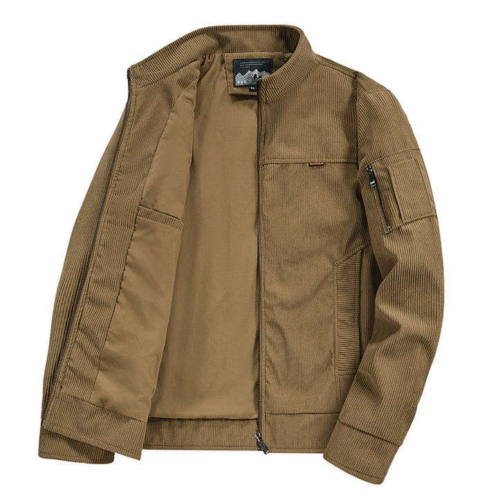 Herren modische Outdoor-Jacke mit strukturierten Details Drune