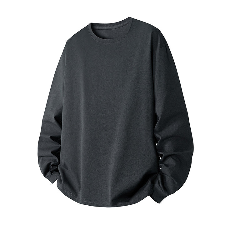 Herren Oversize-Sweatshirt aus Baumwollmix mit Rundhalsausschnitt und gerippten Bündchen Drune