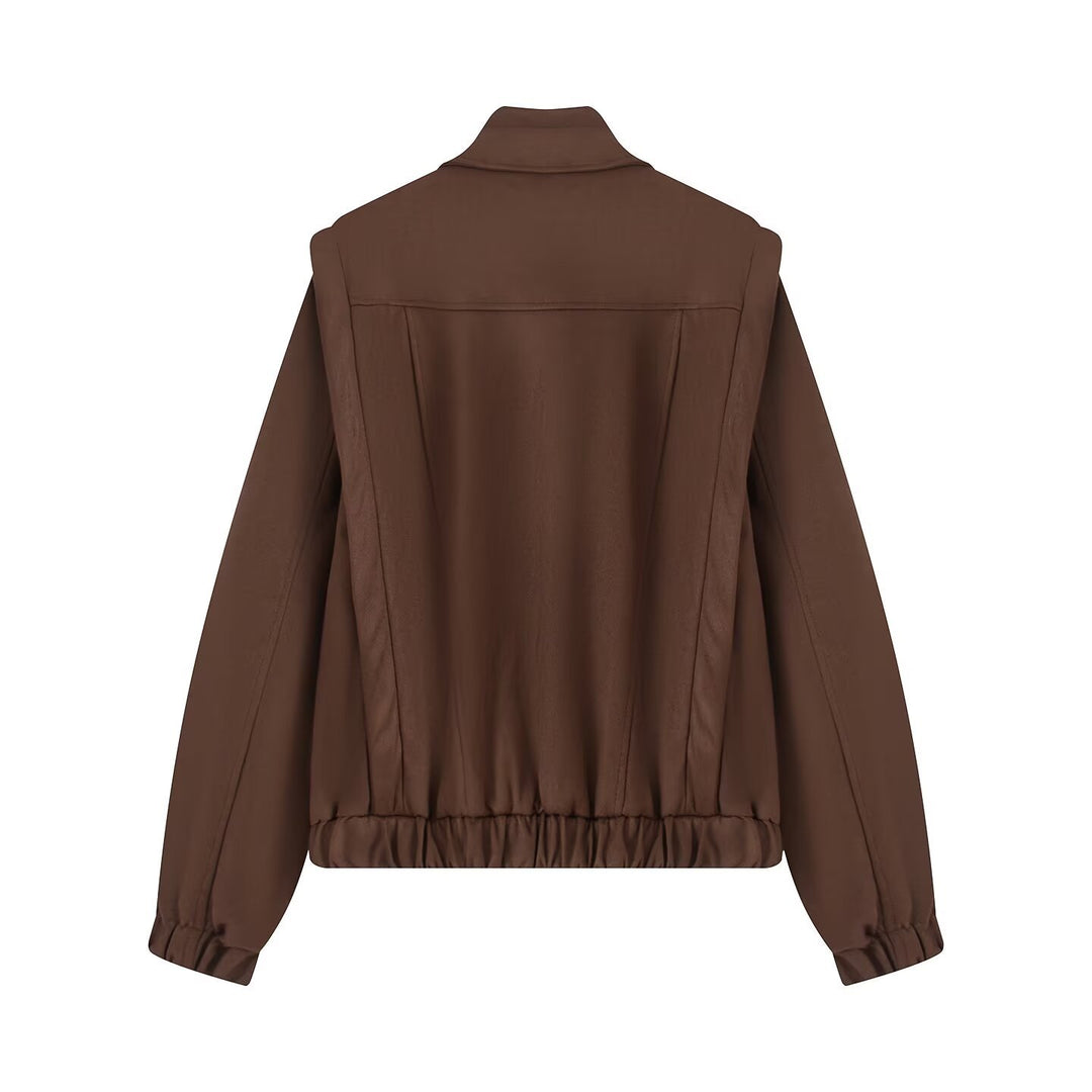 Damen modische Übergangsjacke mit asymmetrischem Schnitt Drune
