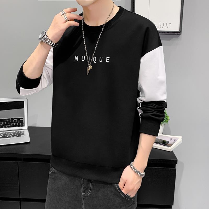 Herren Leichtes Colorblock-Sweatshirt mit Rundhalsausschnitt, gerippten Bündchen & minimalistischer Logostickerei Drune